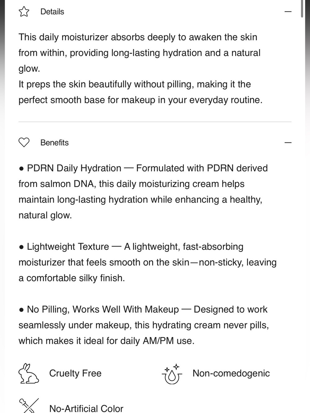 Anua PDRN Hyaluronic Acid 100 Moisturizing Cream - Picture 4 of 4
